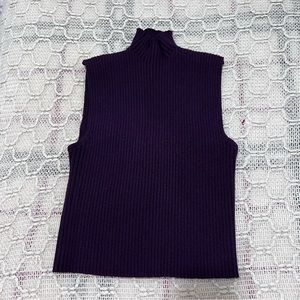 Zara Sleeveless Rib Knit Top Size M